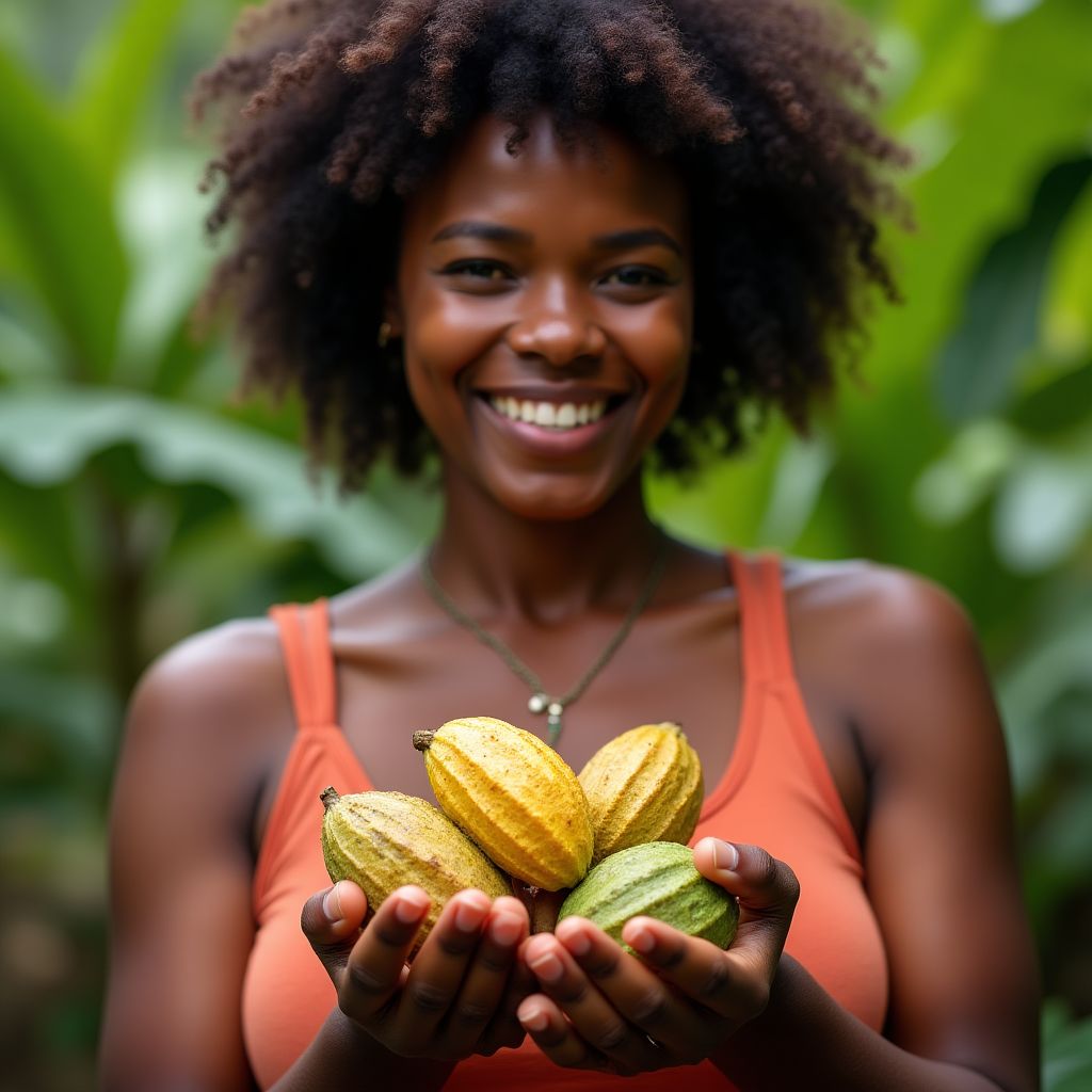 Lucía Valdez, productora de cacao